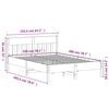 vidaXL Cama sem colch&atilde;o 150x200 cm madeira de pinho maci&ccedil;a