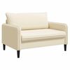vidaXL Poltrona XXL Creme Veludo