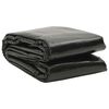vidaXL Cobertura retangular para piscina 600x400 cm PE preto