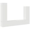 vidaXL Conjunto m&oacute;veis de TV 4 pcs madeira processada branco