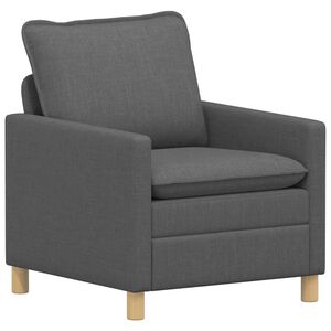 vidaXL Sof&aacute; Cinzento-Escuro 76 x 81 x 87,5 cm Tecido