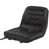 vidaXL Assento de trator universal preto