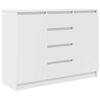 vidaXL Aparador c/ gavetas 100,5x35x76 cm derivados de madeira branco