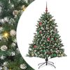 vidaXL &Aacute;rvore de Natal Artificial Verde 150 cm PVC, Pl&aacute;stico e A&ccedil;o