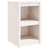 vidaXL Arm&aacute;rio de cozinha p/ exterior MEPPEL 55x55x92 cm pinho maci&ccedil;o branco
