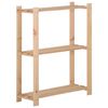 vidaXL Unidade arruma&ccedil;&atilde;o 3 prateleiras 60x28,5x90 cm pinho maci&ccedil;o