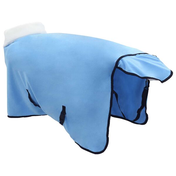 vidaXL Cobertor de Cavalo Aqua Completo 95 cm Fleece polar