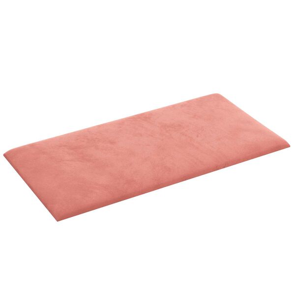 vidaXL Cabeceira de Parede 12 pcs Rosa 30 x 15 cm Veludo