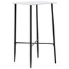 vidaXL 3 pcs conjunto de bar tecido preto