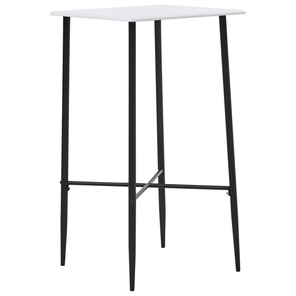 vidaXL 3 pcs conjunto de bar tecido preto