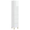 vidaXL Conjunto de Gabinete 2 unid. Branco Brilhante