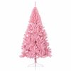 vidaXL Árvore de Natal Artificial Pré-iluminada Rosa 210 cm PVC