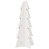 vidaXL &Aacute;rvore de Natal decorativa 49 cm madeira de pinho maci&ccedil;a branco