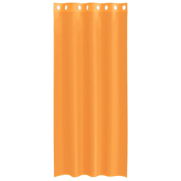 vidaXL Cortinas de voile com ilh&oacute;s 2 pcs laranja 140x225 cm