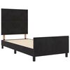 vidaXL Cama Box com cabeceira Preto 90 x 190 cm Veludo