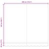 vidaXL Toldo retrátil automático 300x250 cm antracite e branco
