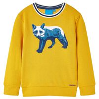 Sweatshirt para criança cor ocre 92