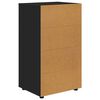vidaXL Gabinetes de Armazenamento 2 pcs Preto 60 x 48 x 105 cm