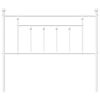 vidaXL Cabeceira de substitui&ccedil;&atilde;o 107 cm metal branco