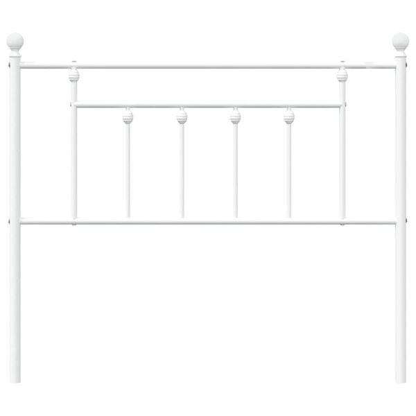 vidaXL Cabeceira de substitui&ccedil;&atilde;o 107 cm metal branco