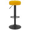 vidaXL Bancos de bar 2 pcs veludo amarelo mostarda