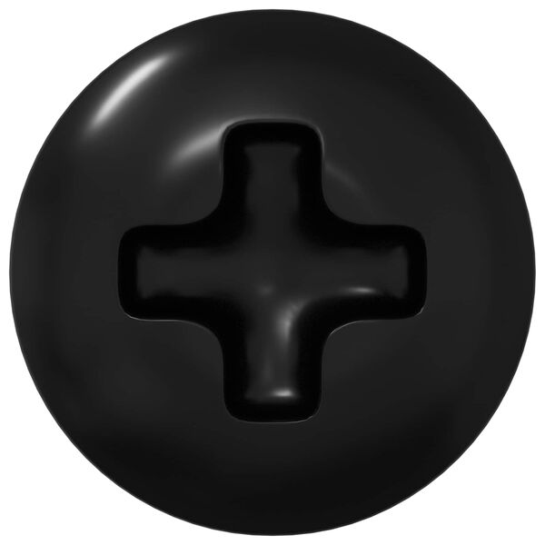 vidaXL Parafusos de Manga 8182 pcs Preto M4 x 10 mm Ferro