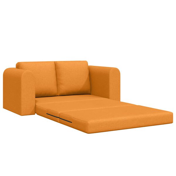 vidaXL Sof&aacute;-Cama 60cm Amarelo Escuro tecido