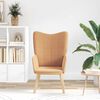 vidaXL poltrona Bege 62 x 67 x 95,5 cm Tecido Sherpa