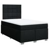 vidaXL Cama boxspring com colch&atilde;o 120x190 cm tecido preto
