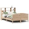 vidaXL Cama com estante sem colch&atilde;o 140x200 cm pinho maci&ccedil;o