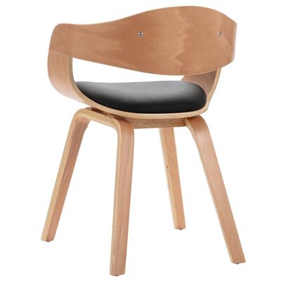 vidaXL Cadeiras jantar 6 pcs madeira curvada e couro artificial