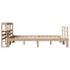 vidaXL Estrutura de cama com cabeceira 120x200 cm pinho maciço