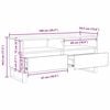 vidaXL Gabinete para TV com gaveta Carvalho Preto 100 x 34,5 x 44,5 cm
