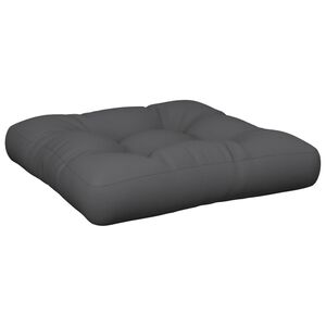 vidaXL Almofad&atilde;o para paletes 58x58x10 cm tecido antracite