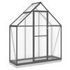 vidaXL Estufa com estrutura de base 169x58x202 cm alum&iacute;nio antracite