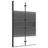 vidaXL Divis&oacute;ria de chuveiro dobr&aacute;vel ESG 80x140 cm preto