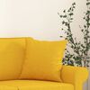 vidaXL Almofadas decorativas 2 pcs 40x40 cm tecido amarelo-claro