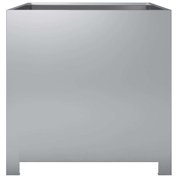 vidaXL Vaso/floreira de jardim 50x50x50 cm a&ccedil;o galvanizado