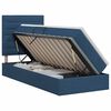 vidaXL Cama com arruma&ccedil;&atilde;o e colch&atilde;o Azul 90 x 200 cm tecido