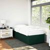 vidaXL Estrutura de cama sem colch&atilde;o 100x200 cm veludo verde-escuro