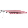 vidaXL Toldo retr&aacute;til manual com LEDs 3 x 2,5 m