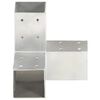 vidaXL Bases para poste em forma de Y 4 pcs 71x71 mm metal galvanizado