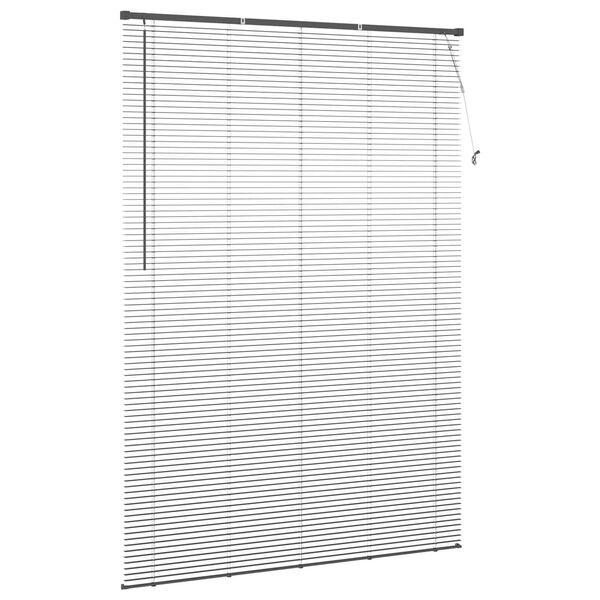 vidaXL Cortina Veneziana Manual Ajust&aacute;vel Cinza Prata 213 x 160 cm PVC