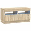 vidaXL Gabinete de TV LED Carvalho Sonoma Derivados de Madeira