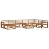 vidaXL Conjunto de Sof&aacute;s para Exterior 9 pcs Natural