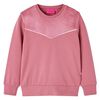 Sweatshirt para crian&ccedil;a design retalhos de veludo cor framboesa 128