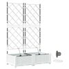 vidaXL Vaso de Jardim 2 unid. Branco 80 x 40 x 126 cm PP