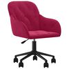 vidaXL Cadeiras de jantar girat&oacute;rias 2 pcs veludo vermelho tinto