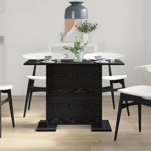 vidaXL Mesa de jantar Carvalho preto 110 x 60 x 75 cm