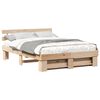 vidaXL Estrutura da Cama com cabeceira Castanho 140 x 200 cm